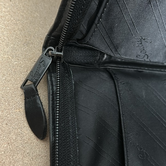 Scully Leather Black Briefcase vintage gently used condition - Picture 12 of 15